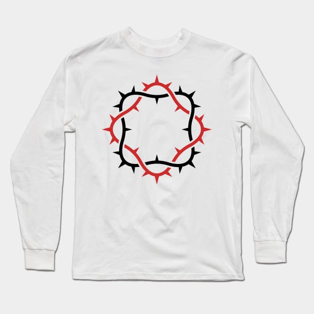 Crown of thorns of the Lord and Savior Jesus Christ. Long Sleeve T-Shirt by Reformer